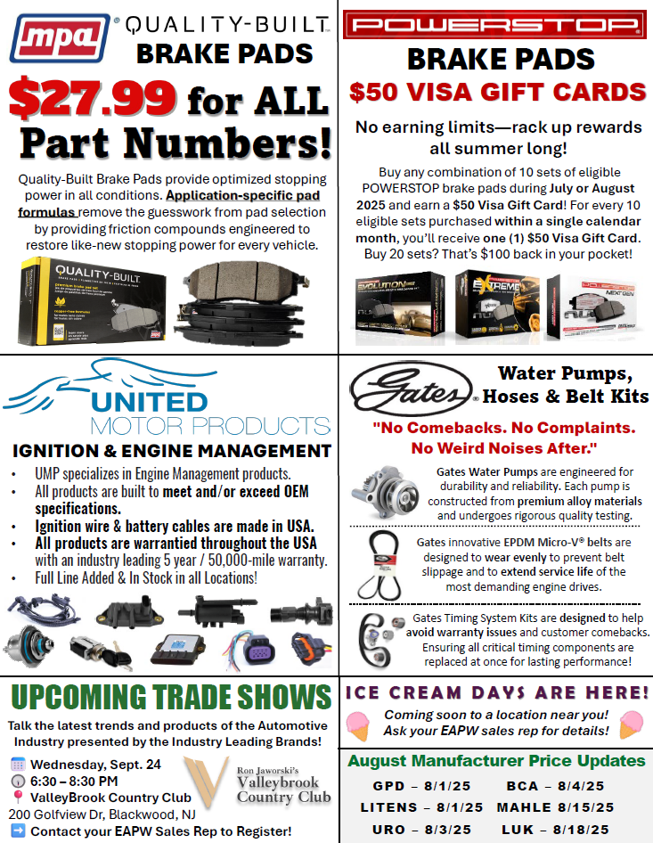 August 2025 Sales Flyer